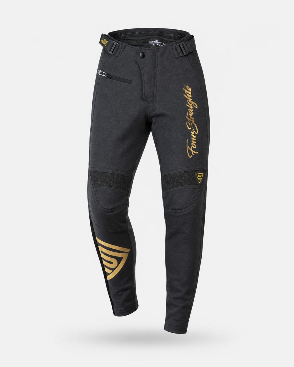 Pantalón Signature Gris / Oro — ropa técnica Pantalones para BMX, MTB y Downhill